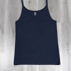 Gap Navy Fine Ribbed Modern Tank Camisole L P